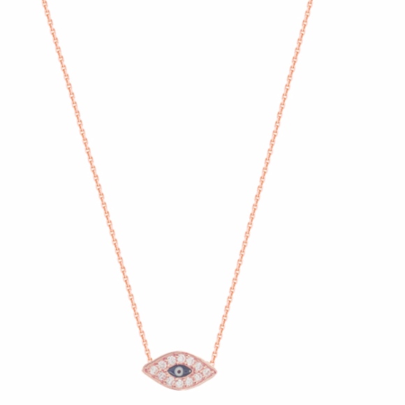 Mini Cz Evil Eye Necklace - Picture 1 of 1